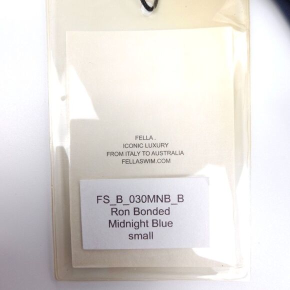 NWT Fella Swim Ron Bonded Hipster Bikini Bottom Midnight Blue Small Minimal Boho - Picture 2 of 7